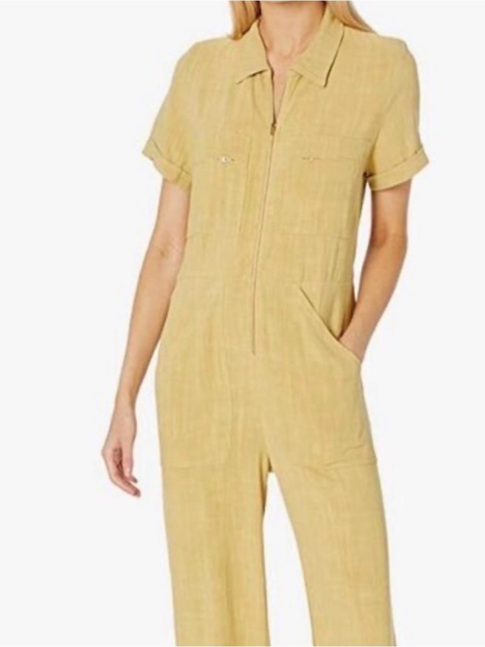 Rachel Pally Rocco Linen short sleeve jumpsuit